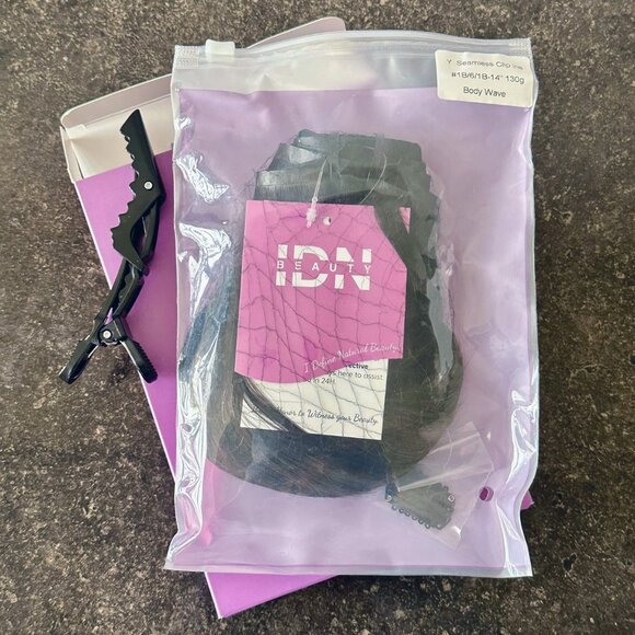 🤎 IDN Beauty 100% Remy Human Hair Clip-In Extensions - Balayage // NWT! - Picture 4 of 8